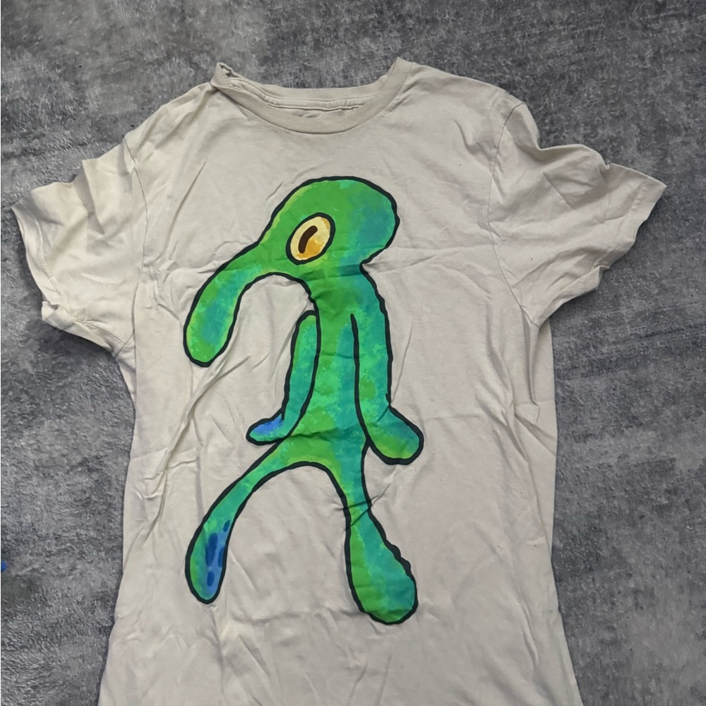 Nickelodeon Green and White Reptile Character Tee